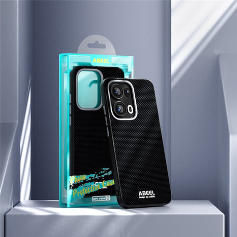 ABEEL For Oppo Reno13 5G (Global) Magnetic Case Printed PC TPU Aluminum Alloy Leather Phone Cover