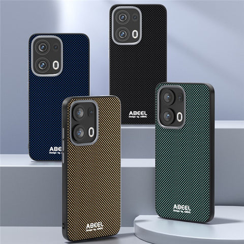 ABEEL For Oppo Reno13 Pro 5G Magnetic Case Printed PC TPU Aluminum Alloy Leather Phone Cover