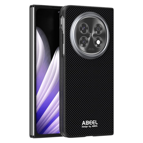 ABEEL For Oppo Find N5 5G Magnetic Case Printed PC TPU Aluminum Alloy Leather Phone Cover