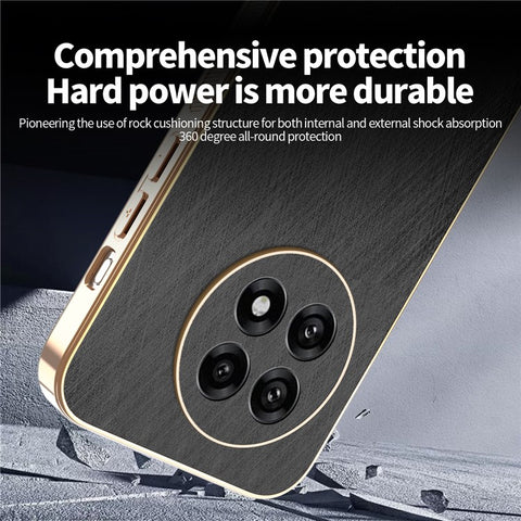 KADEM Phone Case for OnePlus 13R 5G / Ace 5 5G / Ace 5 Pro 5G Electroplating Silk Texture PU + TPU Back Cover