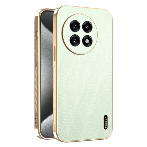 KADEM Phone Case for OnePlus 13R 5G / Ace 5 5G / Ace 5 Pro 5G Electroplating Silk Texture PU + TPU Back Cover