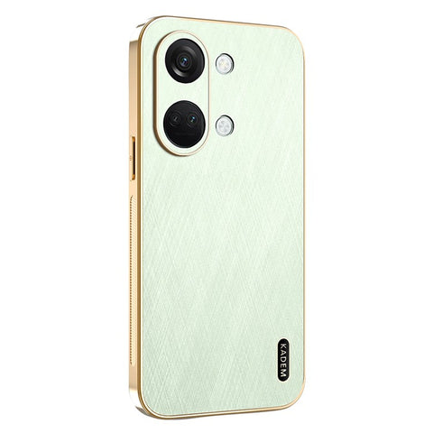 KADEM For OnePlus Ace 2V / Nord 3 5G Case Electroplating Silk Texture PU + TPU Phone Back Cover
