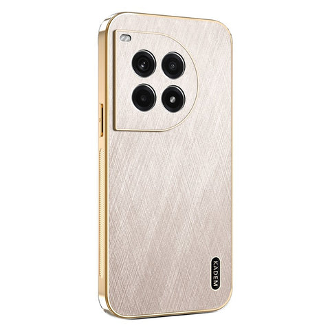 KADEM For OnePlus Ace 3 Pro 5G Case Electroplating Silk Texture PU + TPU Phone Back Cover