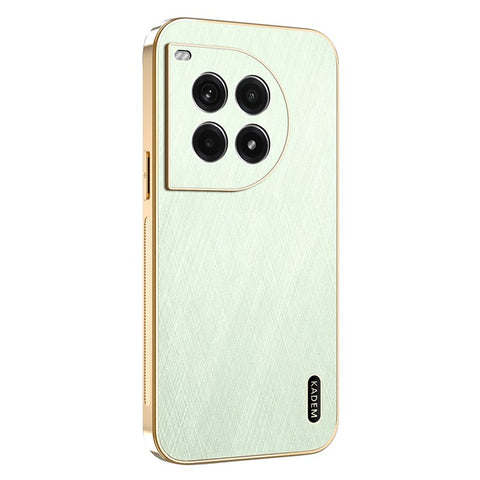 KADEM For OnePlus Ace 3 Pro 5G Case Electroplating Silk Texture PU + TPU Phone Back Cover