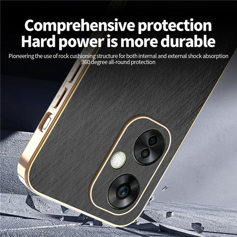KADEM For OnePlus Nord CE 3 Lite 5G / Nord N30 5G Case Electroplating Silk Texture PU + TPU Phone Back Cover