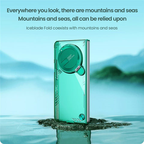 NILLKIN Iceblade FOLD For Oppo Find N5 5G Case Lens Cover Kickstand PC + TPU Phone Cover