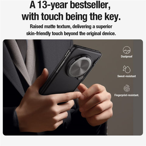 NILLKIN Super Frosted Shield Prop For Oppo Find N5 5G Magnetic Case Camera Lens Lid Kickstand Phone Cover