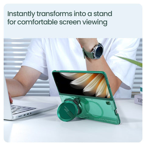 NILLKIN Iceblade FOLD For Oppo Find N5 5G Magnetic Case Lens Cover Kickstand PC + TPU Phone Cover