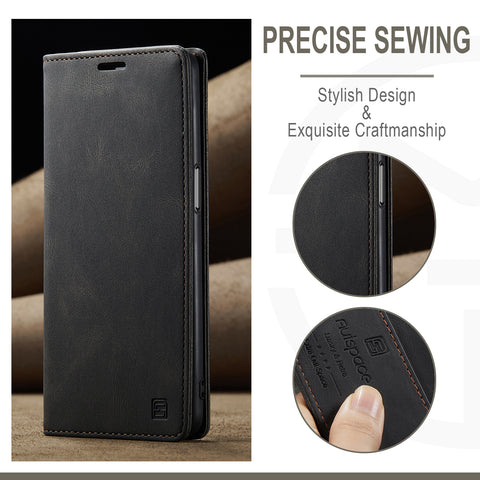 AUTSPACE For Oppo A58 5G / Oppo A58x 5G / Oppo A1x 5G / Oppo A78 5G Wallet Case  A01 Leather Stand Cover with RFID Blocking Card Holder