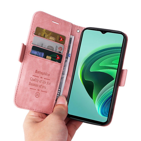 BETOPNICE 001 For Xiaomi Redmi Note 11E 5G / 10 5G / 10 Prime+ 5G Imprinted Stitching Line PU Leather Phone Drop-proof Case Flip Stand Wallet Cover with Strap