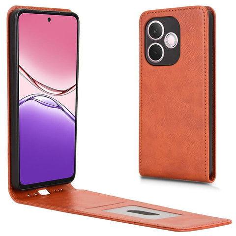 For Oppo A5 Pro 4G (Global) / 5G (Global) / A5 Energy 5G (China) Case with Card Slot Magnetic Vertical Flip Leather Phone Cover