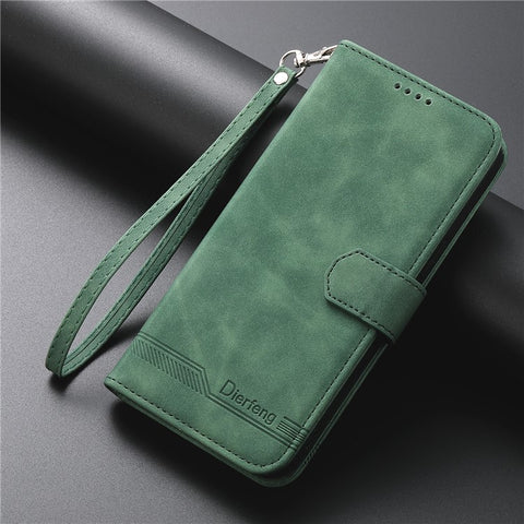 DIERFENG DF-03 For Oppo A5 Pro 4G (Global) / 5G (Global) / A5 Energy 5G (China) Leather Case Lines Imprint Wallet Phone Cover