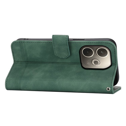 DIERFENG DF-03 For Oppo A5 Pro 4G (Global) / 5G (Global) / A5 Energy 5G (China) Leather Case Lines Imprint Wallet Phone Cover