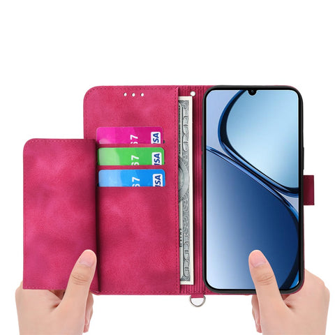 For Oppo A5 Pro 4G (Global) / 5G (Global) / A5 Energy 5G (China) Case Flower Pattern PU Leather Wallet Phone Cover with Strap