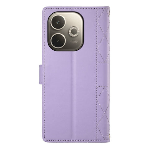 For Oppo A5 Pro 4G (Global) / 5G (Global) / A5 Energy 5G (China) Case Rhombus Stitching Wallet Stand Leather Phone Cover with Strap