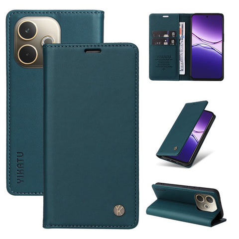 YIKATU For Oppo A5 4G (Global)  / 5G (Global) / A5 4G / 5G / A3 Pro (Global) 5G Phone Cases  Magnetic Closure PU Leather Mobile Cover