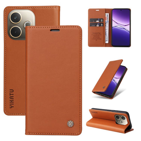 YIKATU For Oppo A5 4G (Global)  / 5G (Global) / A5 4G / 5G / A3 Pro (Global) 5G Phone Cases  Magnetic Closure PU Leather Mobile Cover