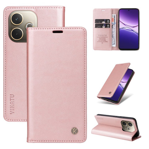 YIKATU For Oppo A5 4G (Global)  / 5G (Global) / A5 4G / 5G / A3 Pro (Global) 5G Phone Cases  Magnetic Closure PU Leather Mobile Cover