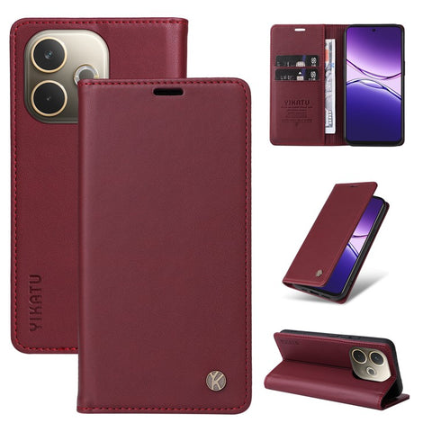 YIKATU For Oppo A5 4G (Global)  / 5G (Global) / A5 4G / 5G / A3 Pro (Global) 5G Phone Cases  Magnetic Closure PU Leather Mobile Cover