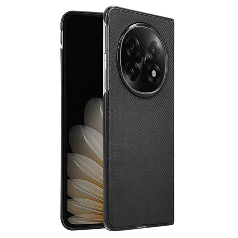 For Oppo Find N5 5G Case Carbon Fiber Texture Shockproof PU + PC Phone Cover