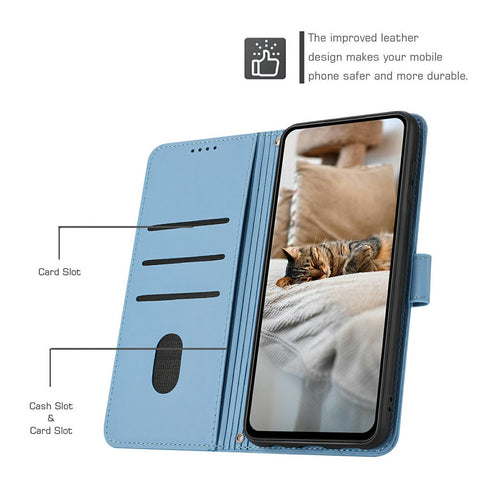 For Oppo A5 Pro 4G (Global) / 5G (Global) / A5 Energy 5G (China) Wallet Case Cats Imprint Leather Phone Cover with Strap
