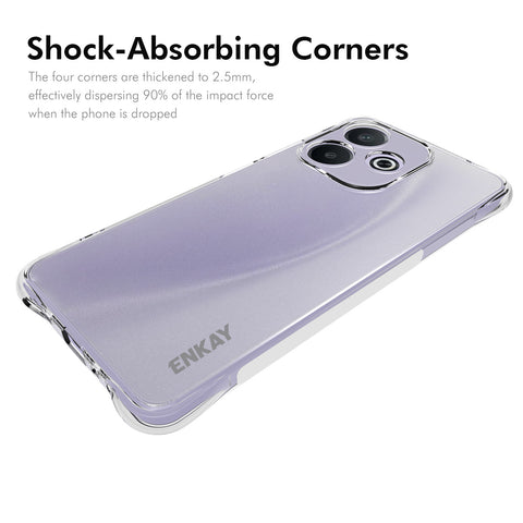 ENKAY HAT PRINCE For Oppo A5 Pro 4G (Global) / 5G (Global) / A5 Energy 5G (China) Clear Phone Case   Shockproof Anti-Slip TPU Cover