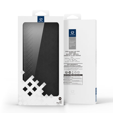 DUX DUCIS For Oppo Find N5 5G Cases with Card Slot  Bril Series Leather Phone Cover Stand