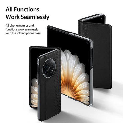 DUX DUCIS For Oppo Find N5 5G Cases with Card Slot  Bril Series Leather Phone Cover Stand