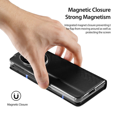 DUX DUCIS For Oppo Find N5 5G Cases with Card Slot  Bril Series Leather Phone Cover Stand