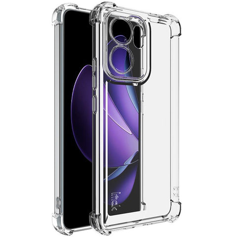 IMAK UX-4 Series For Oppo Reno13 F 5G (Reno 13 FS 5G) / 4G Case Straight Frame Four Corner Shockproof Clear TPU Cover