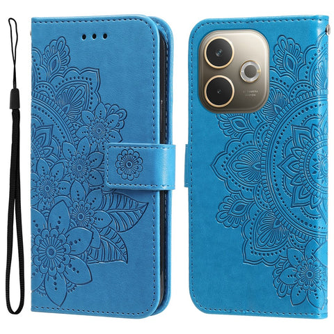 For Oppo A5 Pro 4G (Global) / 5G (Global) / A5 Energy 5G (China) Case Floral Pattern PU Leather Wallet Stand Phone Cover