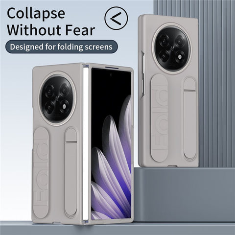 For Oppo Find N5 5G Phone Case Kickstand Wristband PC Silicone Mobile Cover