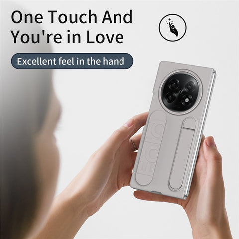 For Oppo Find N5 5G Phone Case Kickstand Wristband PC Silicone Mobile Cover