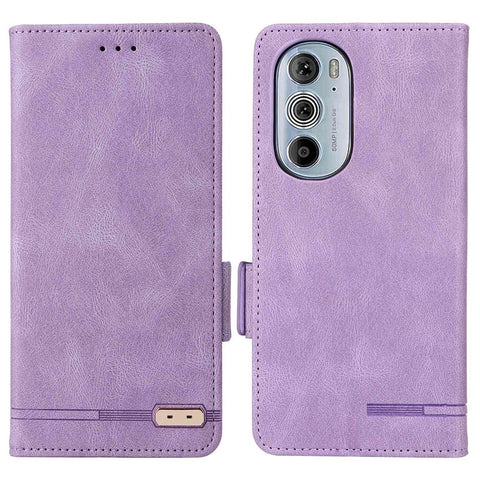 For Motorola Edge X30 / Edge 30 Pro (Motorola Edge+ (2022)) Hardware Decor Wallet Phone Case PU Leather Stand Dual Magnetic Clasp Protective Flip Cover