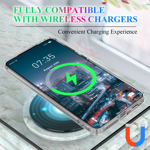 For Samsung Galaxy S25 Edge Clear Phone Magnetic Case TPU+Acrylic Back Cover