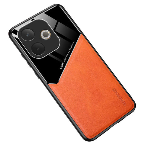 For Oppo A5 Pro 4G (Global) / 5G (Global) / A5 Energy 5G (China) Case Leather Coated PC + TPU Phone Back Cover