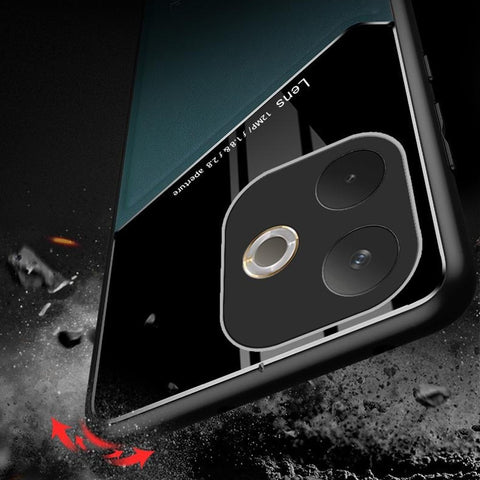 For Oppo A5 Pro 4G (Global) / 5G (Global) / A5 Energy 5G (China) Case Leather Coated PC + TPU Phone Back Cover