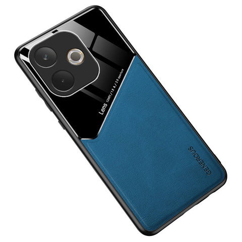 For Oppo A5 Pro 4G (Global) / 5G (Global) / A5 Energy 5G (China) Case Leather Coated PC + TPU Phone Back Cover
