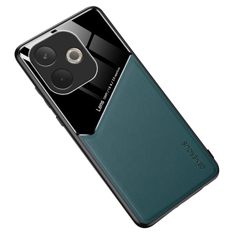 For Oppo A5 Pro 4G (Global) / 5G (Global) / A5 Energy 5G (China) Case Leather Coated PC + TPU Phone Back Cover