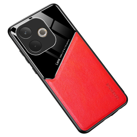 For Oppo A5 Pro 4G (Global) / 5G (Global) / A5 Energy 5G (China) Case Leather Coated PC + TPU Phone Back Cover