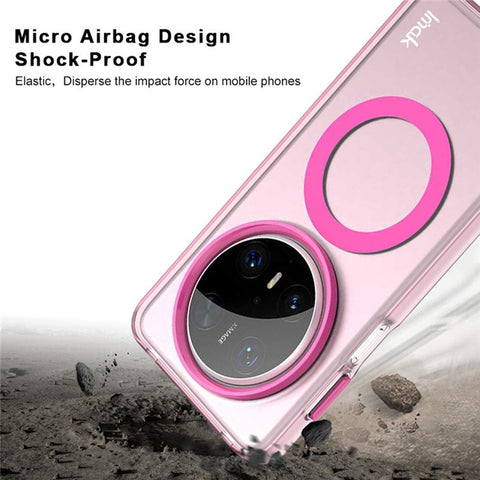 IMAK For Huawei Mate 70 Pro / Mate 70 Pro+ Magnetic Case Candy Color Anti Drop TPU + PET Back Cover