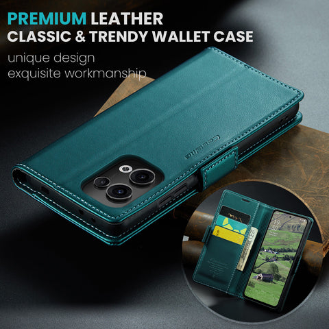 CASEME For Oppo Reno13 5G (Global) Case  023 Series RFID Blocking Leather Wallet Stand Phone Cover
