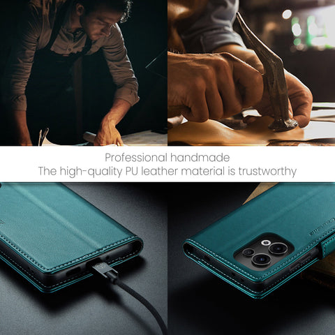 CASEME For Oppo Reno13 5G (Global) Case  023 Series RFID Blocking Leather Wallet Stand Phone Cover