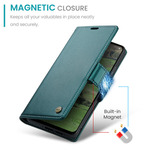 CASEME For Oppo Reno13 5G (Global) Case  023 Series RFID Blocking Leather Wallet Stand Phone Cover