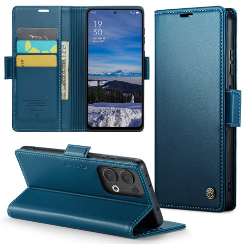 CASEME For Oppo Reno13 5G (Global) Case  023 Series RFID Blocking Leather Wallet Stand Phone Cover