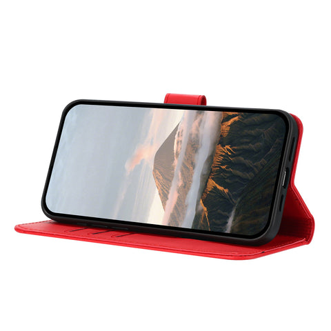 For vivo V50 Lite 5G Case Triangle Imprint Leather Phone Cover with Lanyard