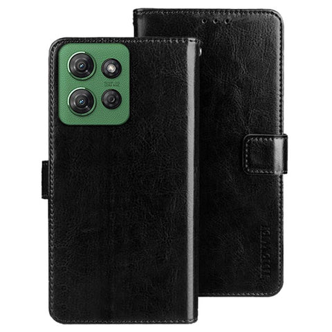 IDEWEI For Motorola Moto G Power (2025) Stand Case Crazy Horse Texture Leather Phone Cover