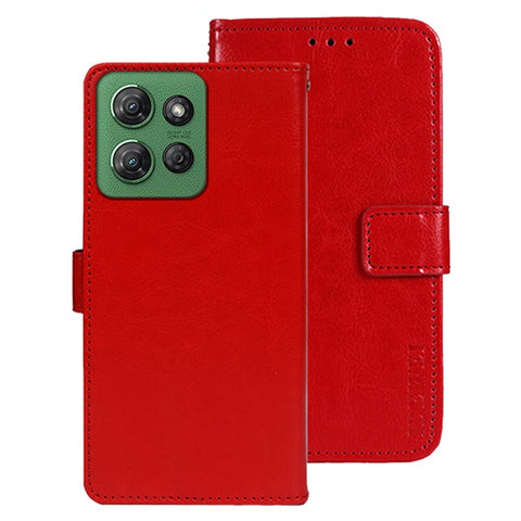 IDEWEI For Motorola Moto G Power (2025) Stand Case Crazy Horse Texture Leather Phone Cover