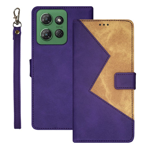 IDEWEI For Motorola Moto G Power (2025) Case Card Slots Splicing Color Leather Phone Cover