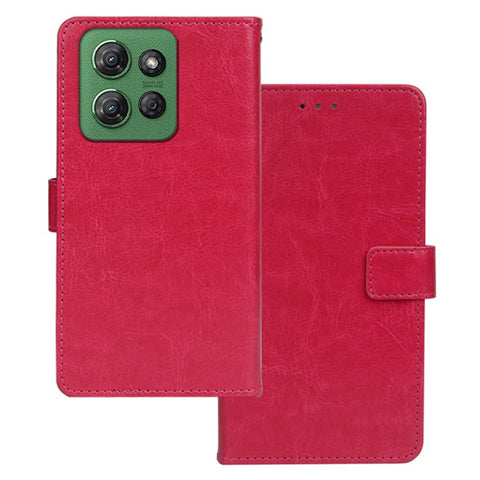 IDEWEI For Motorola Moto G Power (2025) Case Wallet Leather Phone Cover Crazy Horse Texture